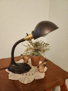 1930’s Vintage Gooseneck Lamp - Picture 1 of 9
