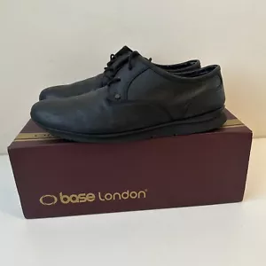 Mens Base London Cube MTO Shoes Waxy Black Uk Size 8 EUR 42 - Picture 1 of 19