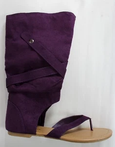 Forever Kalisa-60 Women's Shoes Gladiator Boots Sandals Purple - Picture 1 of 3