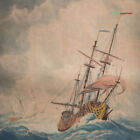 Elisha Kirkall Segelschiff Sturm Collection John Chicheley Mezzotinto 1720er