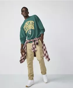 Arizona Jean Company Men's Large COUNTRY CLUBBIN Sweatshirt Green Nwt - Picture 1 of 10