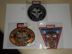 Lotto patch FUNKO MARVEL Collector Corps GUARDIANO DELLE GALASSIE, PUNITORE, AVENGERS - Foto 1 di 8