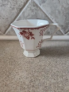 Taza de té de café Independence Ironstone Castleton Japón rojo floral  - Imagen 1 de 6