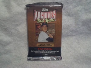 2002 TOPPS BASEBALL ARCHIVES BEST YEARS UNOPENED PACK, MLB yastrzemski,red sox - Picture 1 of 2