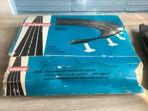 Vintage Slot Car Carrera Steep Bend Track Piece Set Germany Original Box  - Picture 1 of 6