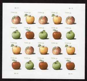 Scott #4730a Apples Sheet of 20 33¢ Stamps - MNH - Picture 1 of 1