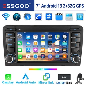 DAB+ 32G Android 13 Autoradio Carplay GPS USB WIFI RDS Für Audi A3 S3 RS3 8V 8PA - Bild 1 von 16
