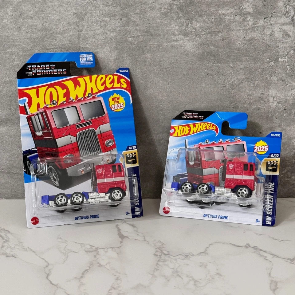 Hot Wheels Transformers Optimus Prime - New Case 2025 - COMBINE POSTAGE
