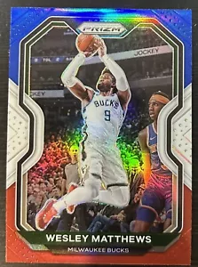 2020-21 Panini Prizm Wesley Matthews Milwaukee Bucks #168 Red White & Blue - Picture 1 of 1
