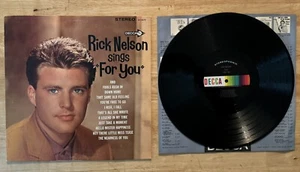 33 12" LP RICKY NELSON SINGS FOR YOU STEREO - Picture 1 of 2