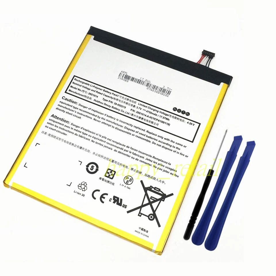 Genuine OEM Battery For Amazon Fire HD 8 7th/8th/10th Gen SX0340T SX034QT L5S83A - Image 1 of 3