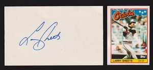 Larry Sheets ( Debut 1984 ) BALT DET SEA SIGNED AUTOGRAPH AUTO 3x5 INDEX COA - Picture 1 of 1