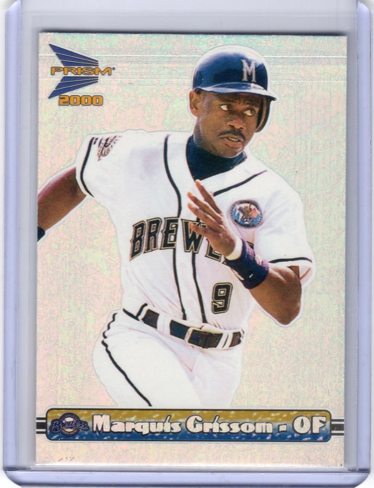 MARQUIS GRISSOM 2000 Pacific Prism WOODGRAIN - 1 OF 331 MADE -- BREWERS - Image 1 of 1