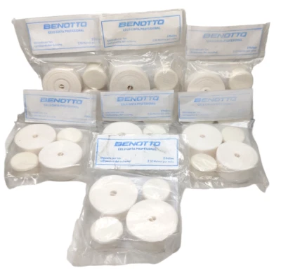 7 Benotto Textured White Handlebar Tape Cello Bar pack Vintage Bicycle New cinta - Image 1 of 4