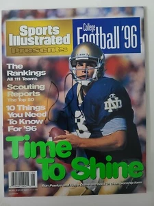 Notre Dame Ron Powlus Signed Sports Illustrated Presents No Label Football '96  - Picture 1 of 1