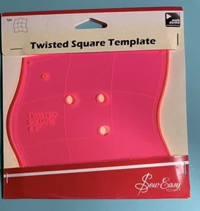 Sew Easy Twisted Square Quilting Template - Picture 1 of 2