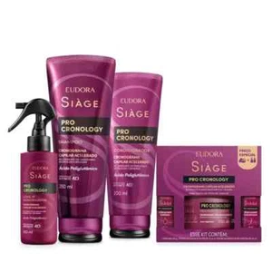 Kit Siage Pro Cronology: Cronograma Capilar Acelerado - Eudora - 6 Products - Picture 1 of 5
