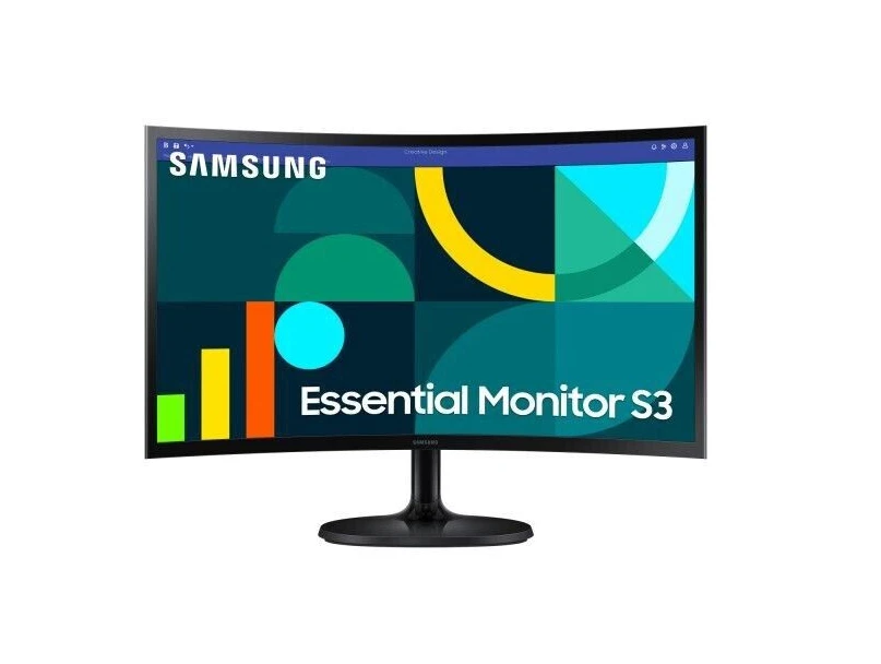 Samsung 24” Essential Monitor S3 (S36GD) FHD 100Hz Curved | NEU & OVP - Bild 1 von 1