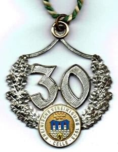 Orden / Abzeichen - sehr alt - 30 Jahre Rheinische Vereinigung 1925 Celle - Bild 1 von 2