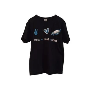 Peace Love Eagles black Tee kids  - Picture 1 of 3