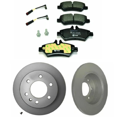 Rotor de freno 2 PAGID TRASERO DISCO SÓLIDO + Kit de pastillas Sprinter Dodge Freightliner Mercedes Foto 1 de 4