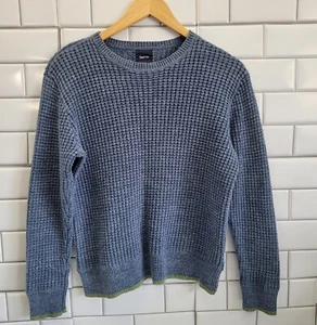 GAP KIDS Boy’s Chunky Cotton Knit Crew Neck Sweater Color Blue Size XL 12 armpi - Picture 1 of 5
