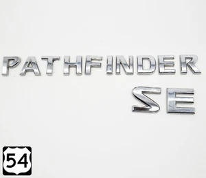 2005-2012 NISSAN PATHFINDER Rear Chrome Liftgate Lid Emblem OEM - Foto 1 di 5