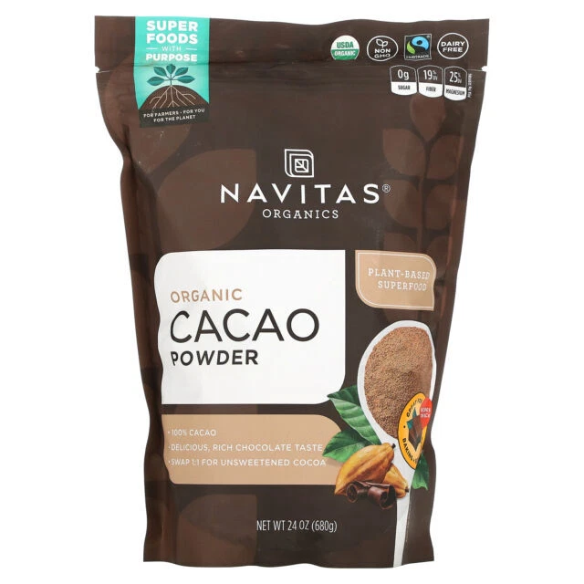 Navitas Organics NAV02091 Organic Cacao Powder - 24oz