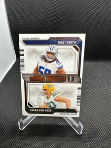 2023 Panini Contenders - Round Numbers Bronze #7 Mazi Smith, Lukas Van Ness (RC) - Picture 1 of 2