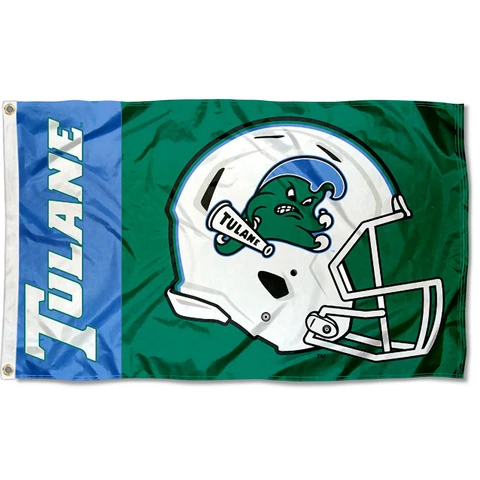 Tulane Green Wave Football Helmet Flag Large 3x5 Cover