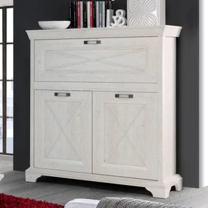 Barkommode Kasimir 2 Pinie weiß 123x143x48 cm Barschrank Highboard Barmöbel Bar - Bild 1 von 3