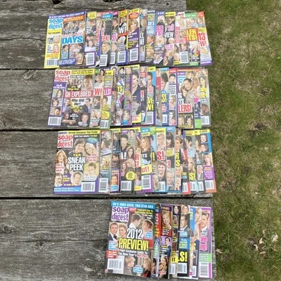 ENTIRE 2012~ Soap Opera Digest Magazines ~ 53 Issues Jan. 3 To Dec 31 - Image 1 of 4