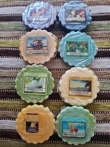 YANKEE CANDLE Various Wax Melt Bundle x 8. Some very Rare Labels. New/Unused. - Picture 1 of 2