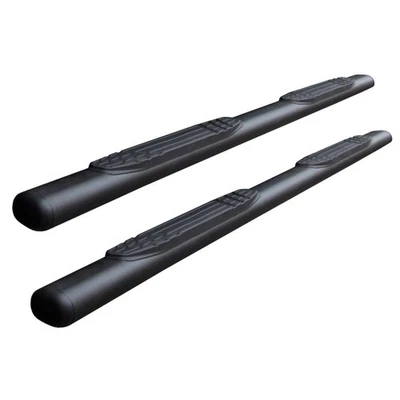 Go Rhino 1000 Series Nerf Step Bars Black Powder Coated - 4" Wide x 80" Long - Image 1 of 4