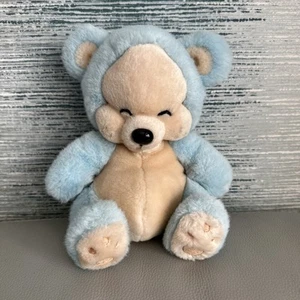 Lindo juguete de peluche vintage 1988 Dakin Giordano arte azul años 80 hecho en Corea - Imagen 1 de 12
