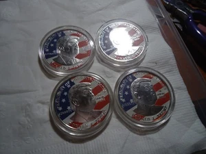 4 Donald Trump Challenge Coin New In Capsule. USA Flag Design - Picture 1 of 6