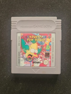 KRUSTY'S FUN HOUSE Nintendo Game Boy UK / EUROPEAN Version Gameboy Funhouse - Image 1 of 2