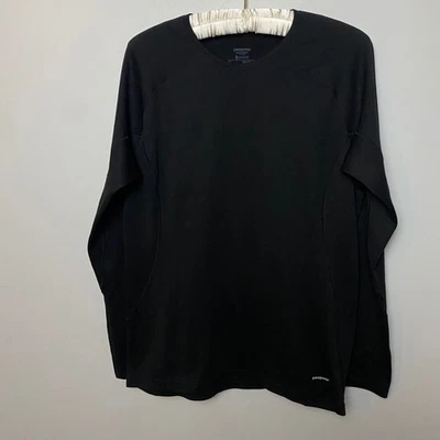 Топ базовый слой Patagonia Capilene 3 средний вес с длинным рукавом черный женский большой - Изображение 1 из 4