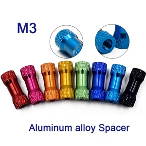 M3 Aluminium Alloy Knurled Threaded Sleeve Standoff Spacers Long Nuts Connector - Picture 1 of 7