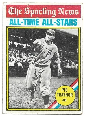 1976 Topps The Sporting News All-Time All-Stars Pie Traynor HOF Raw Card - Image 1 of 2