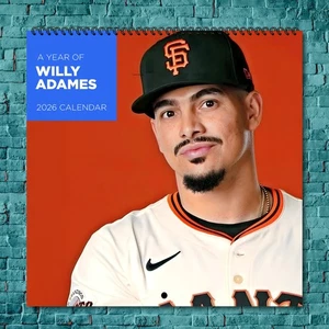 Willy Adames 2026 Calendario da Parete, 12 Mesi Celebrità Fan Collezione Regalo - Foto 1 di 4
