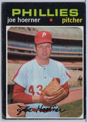 1971 Topps #166 Joe Hoerner in EX Condition Phillies - Image 1 of 2