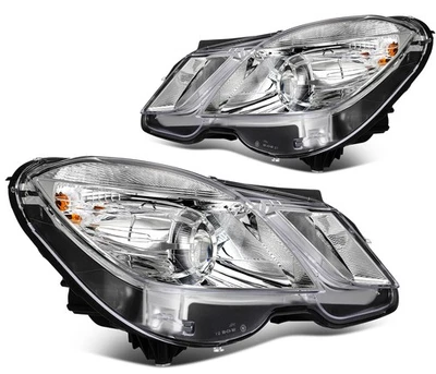 Pair Projector For 2010-2013 Mercedes Benz E350 E400 E550 Headlights Assembly - Image 1 of 4