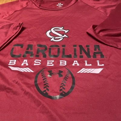 NWT South Carolina Gamecocks baseball Under Armour Shirt M loose fit university - Image 1 of 4