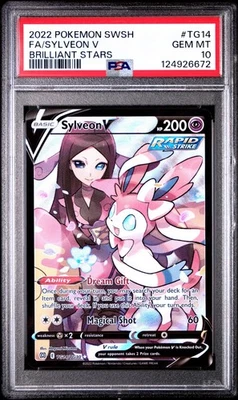 PSA 10 Sylveon V TG14/TG30 Brilliant Stars FA Pokemon Card Trainer Galería Foto 1 de 2