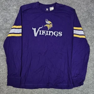 NFL Minnesota Vikings Long Sleeve Tee Top Shirt Herren L Magnet Halsverschluss - Bild 1 von 8