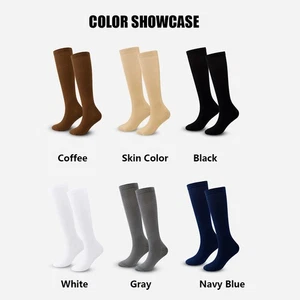 2-Compression Socks For Women & Men Knee High Socks Support For Running Athletic - Picture 1 of 8