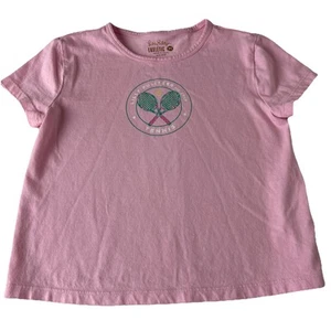 Girls Lily Pulitzer Luxletic T-Shirt Size L Pink Tennis Cropped short slv Preppy - Picture 1 of 9