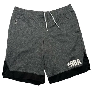 NBA Basketball Shorts Mens Medium Gray Athletic Gym Training Activewear - Picture 1 of 9