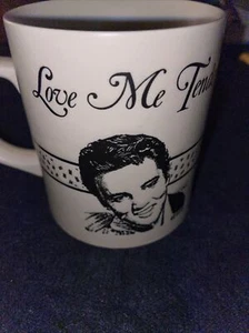 Ceramic Elvis Presley “Love Me Tender” Vintage Coffee Cup (Japan) - Picture 1 of 5
